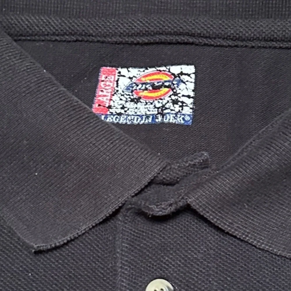 Dickies Mens Large‎ Black Pique Polo Shirt Short Sleeve Workwear Pocket Logo L